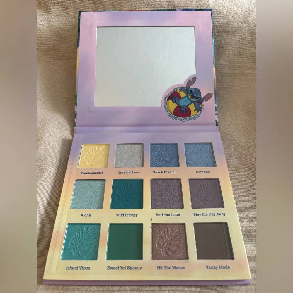Taste Beauty x Disney Stitch Tropical Eyeshadow Palette